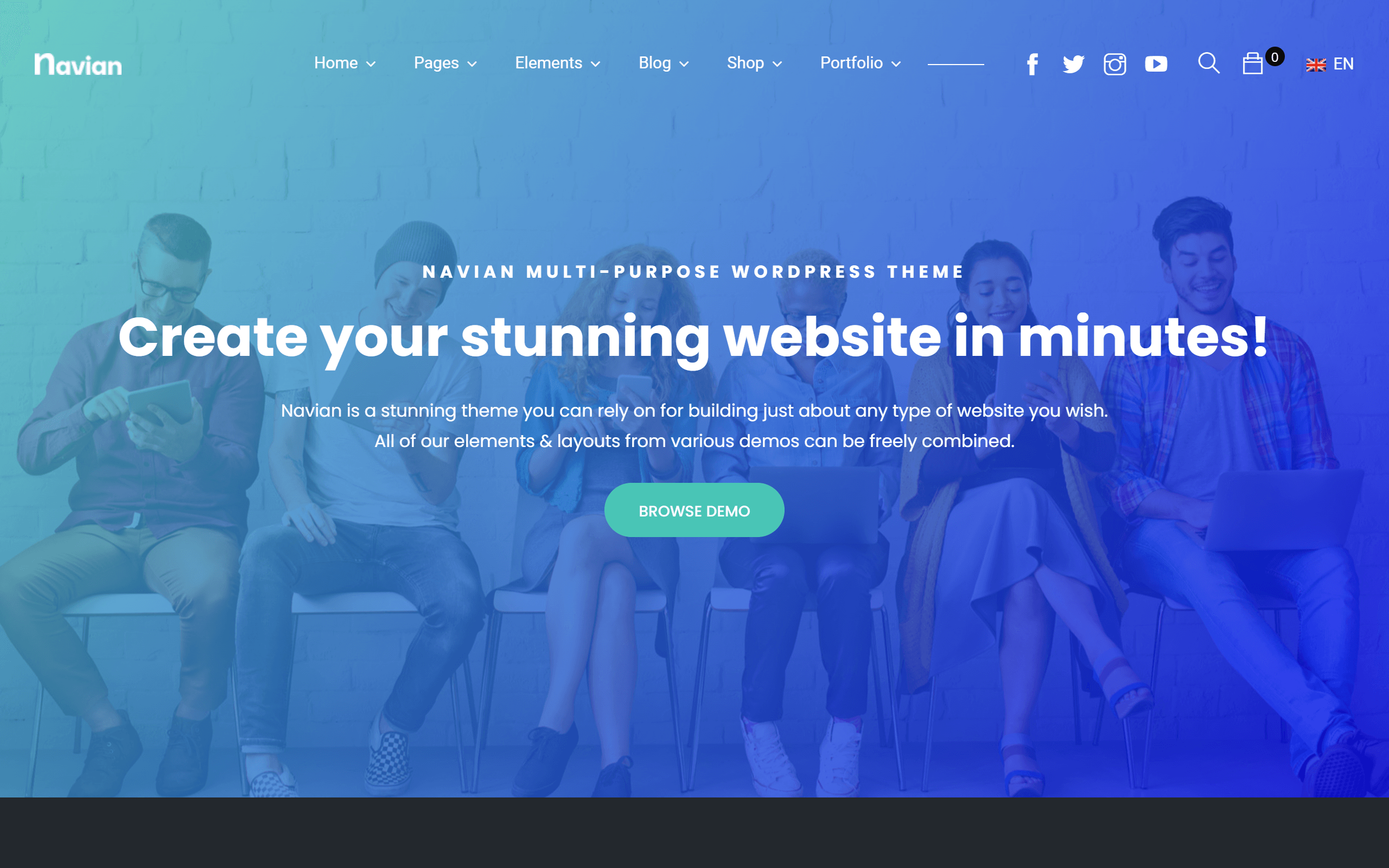 Navian WordPress theme