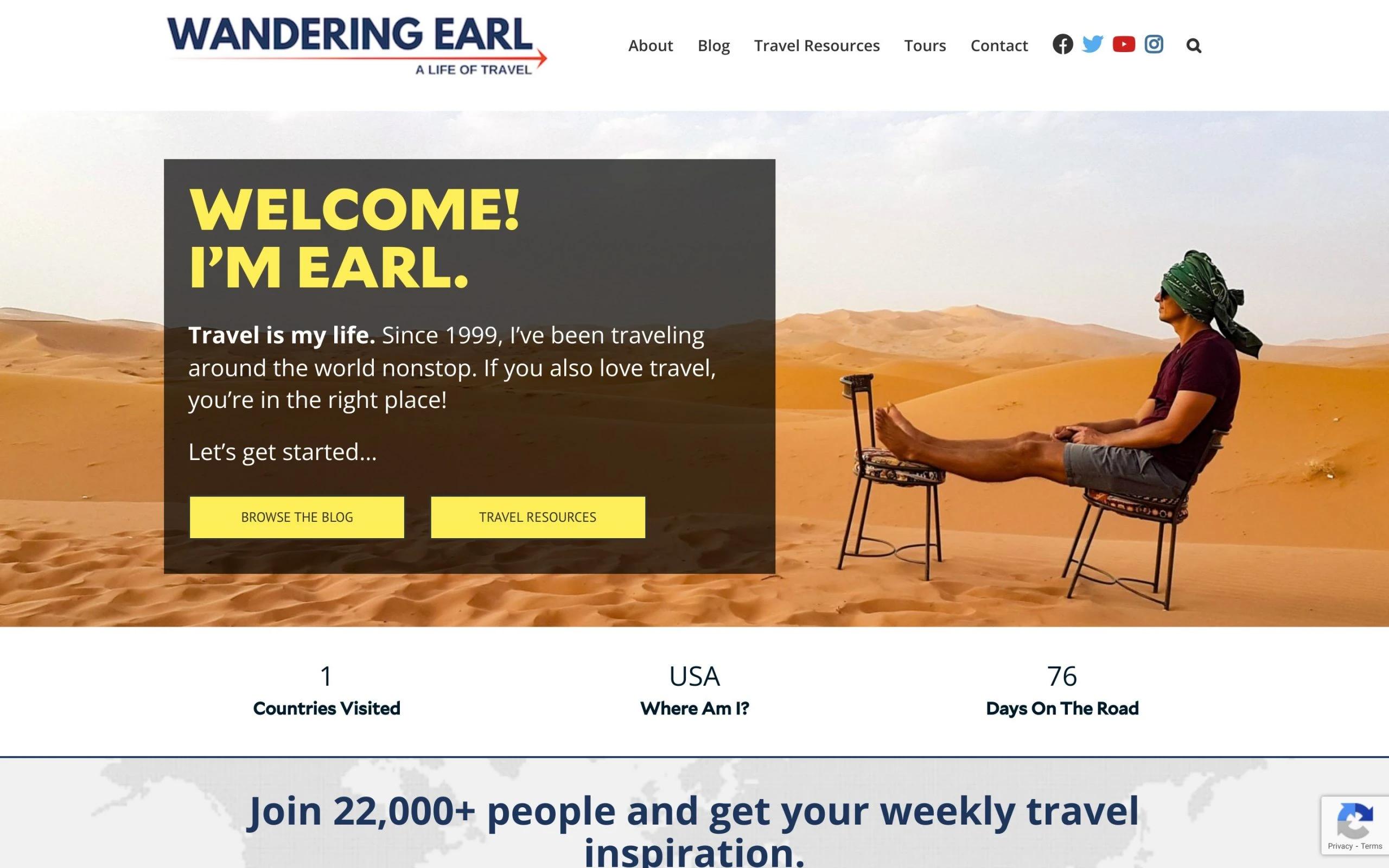 Wandering Earl travel blog