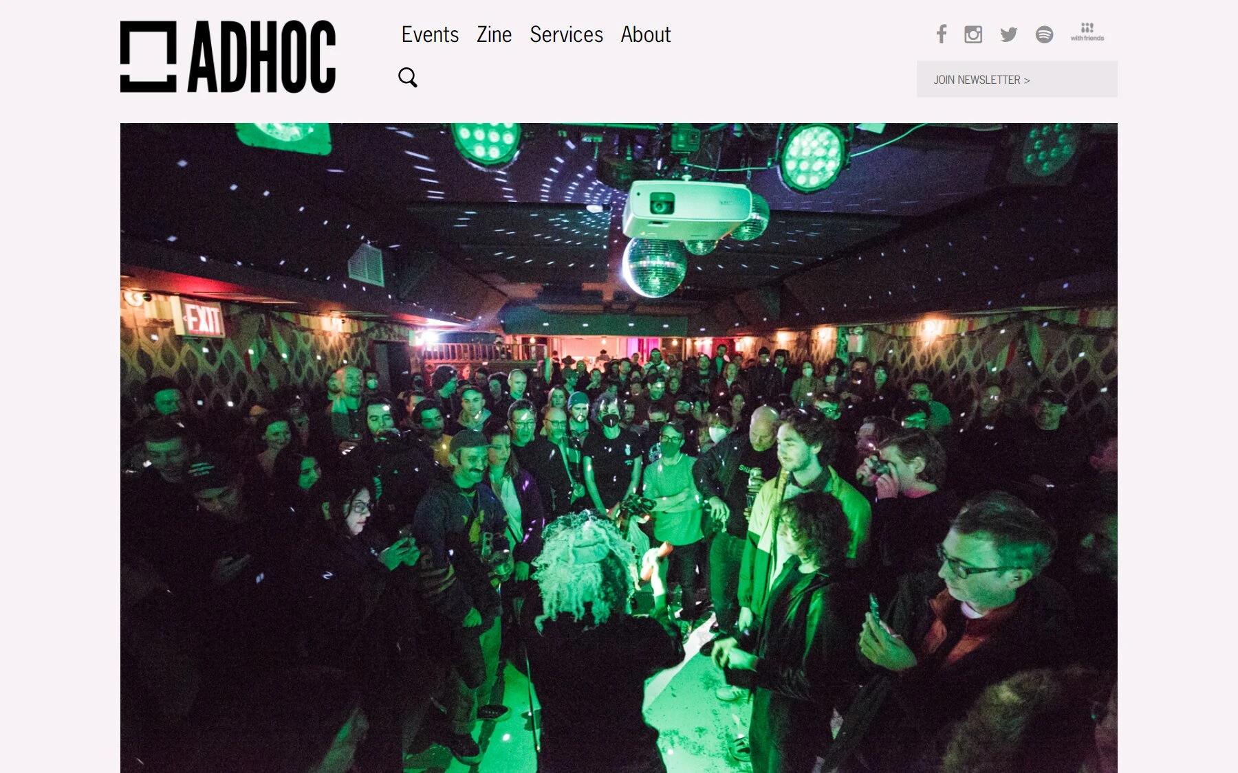 AdHoc music blog