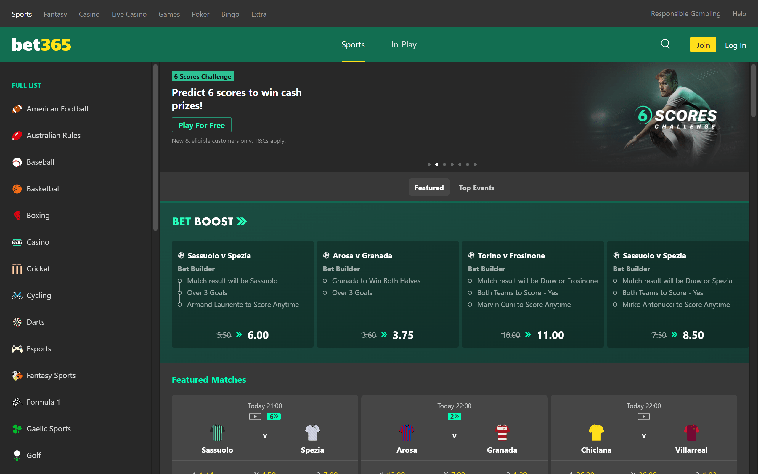 bet365.com Gambling Sites