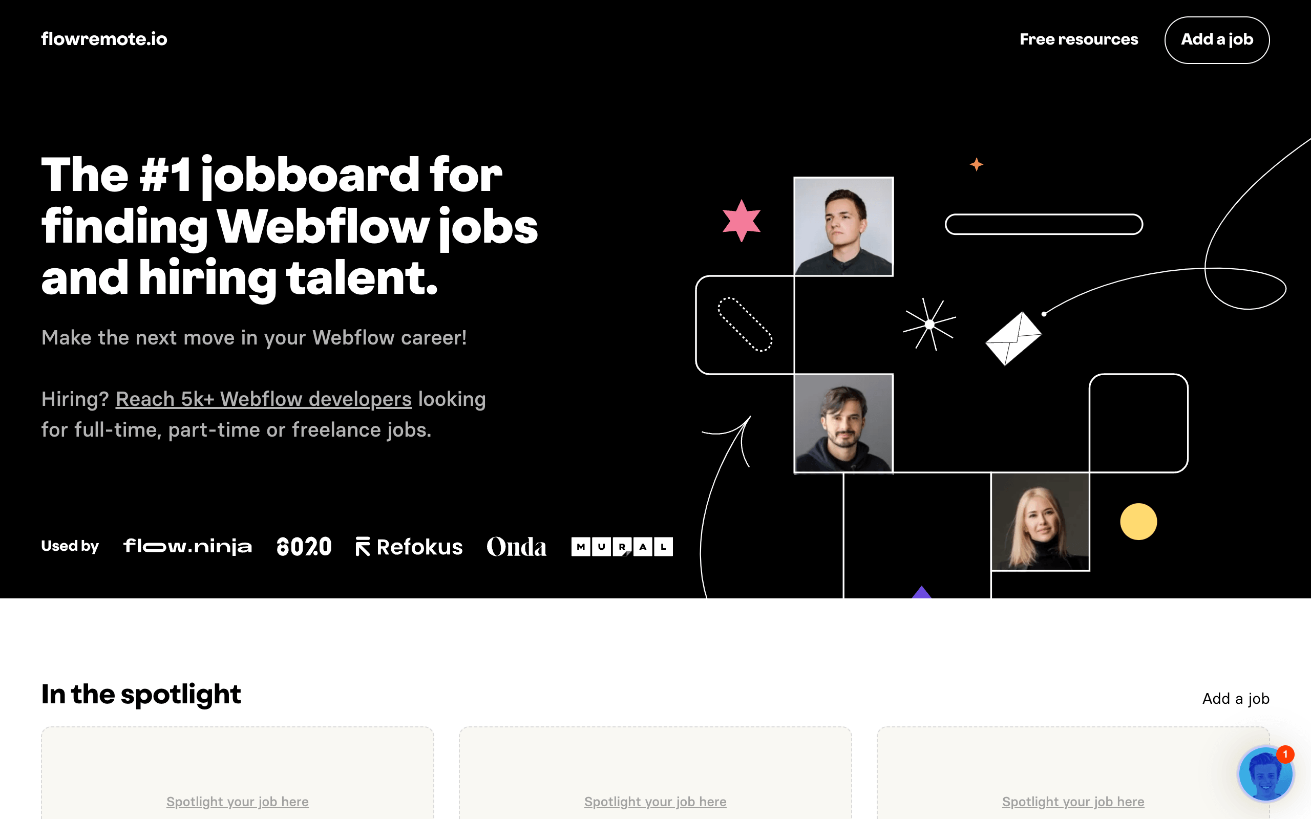 FlowRemote.io freelance website