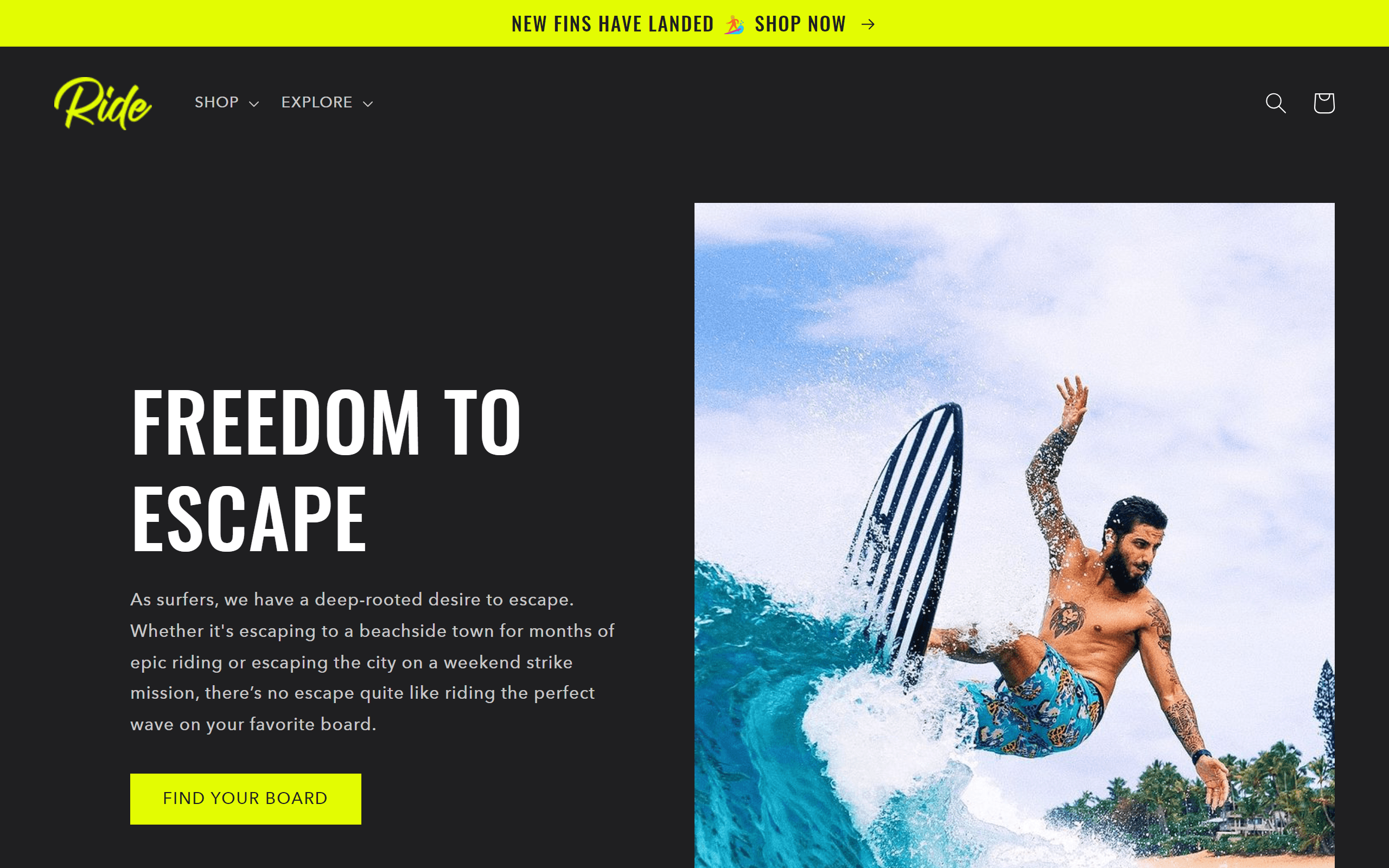 Ride Shopify theme