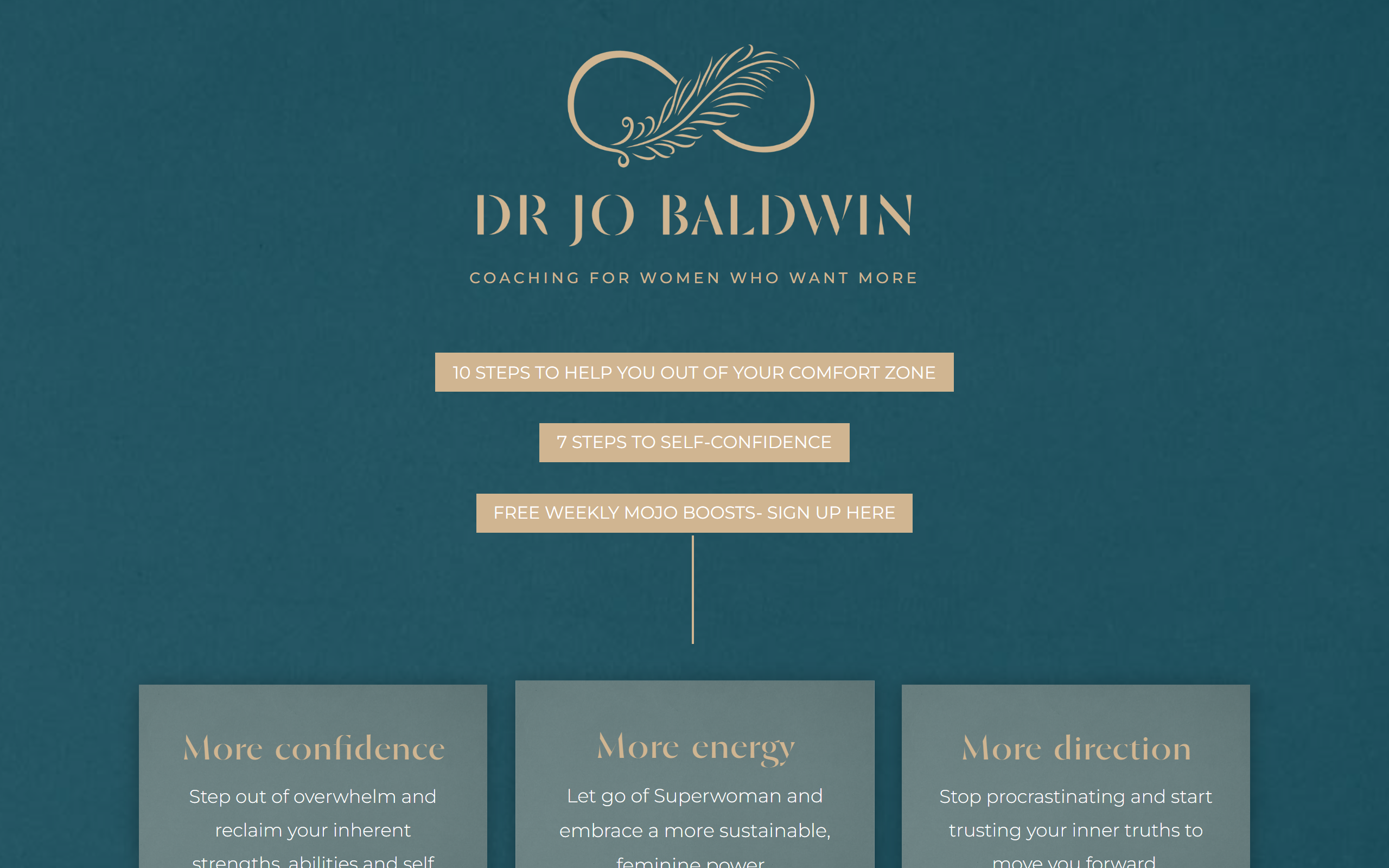 Dr Jo Baldwin Coaching Website