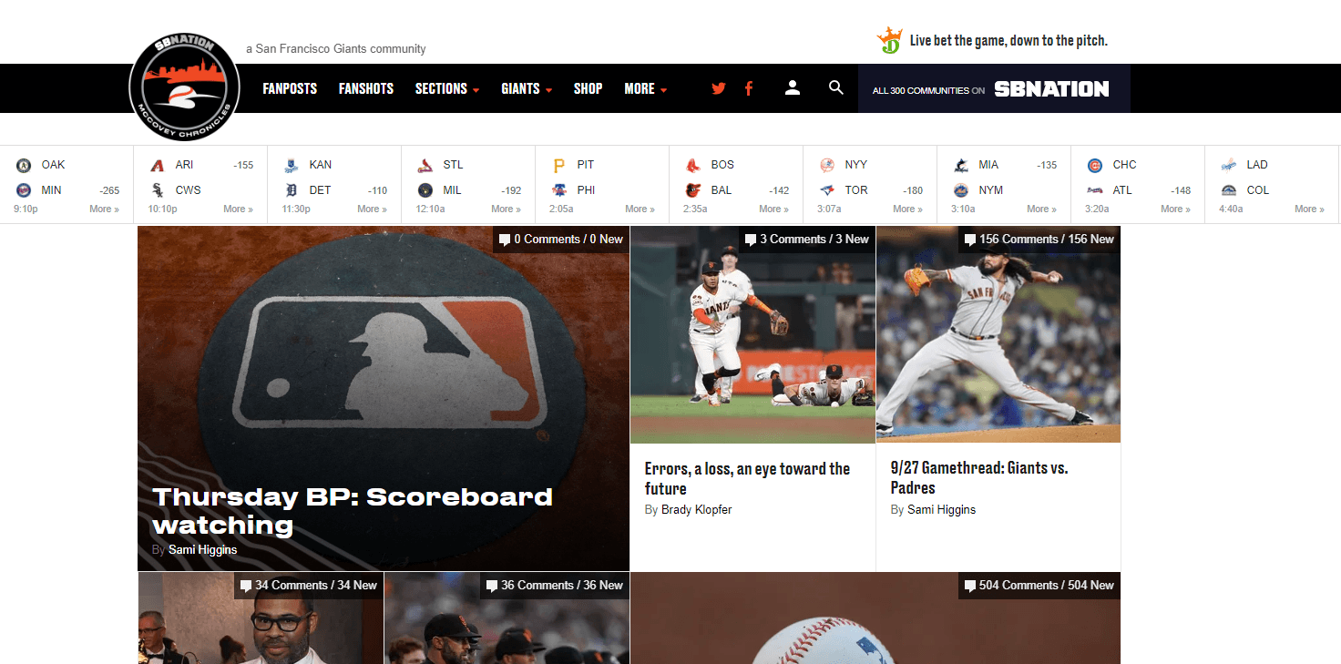 McCovey Chronicles sports blog