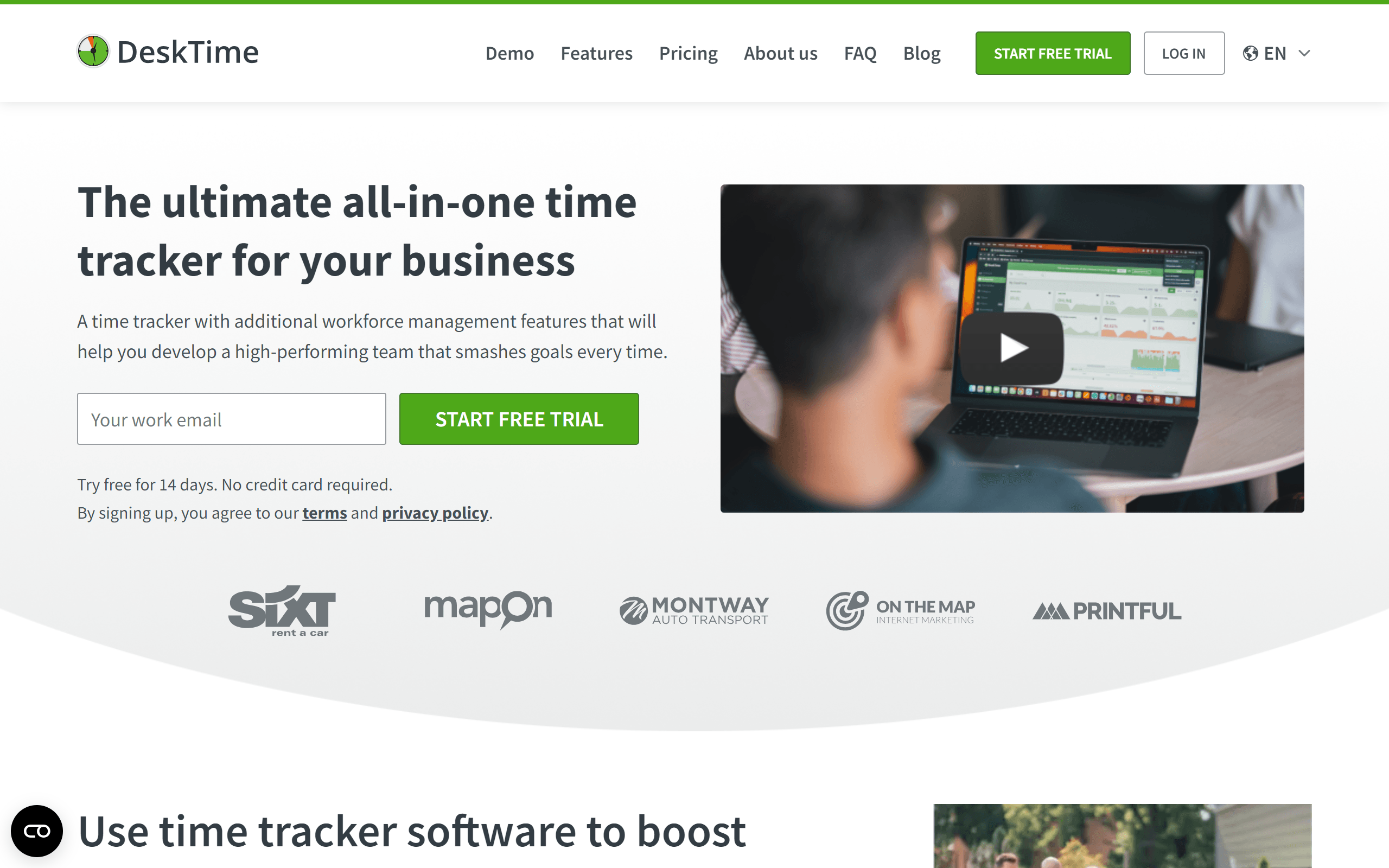 DeskTime time tracking tool