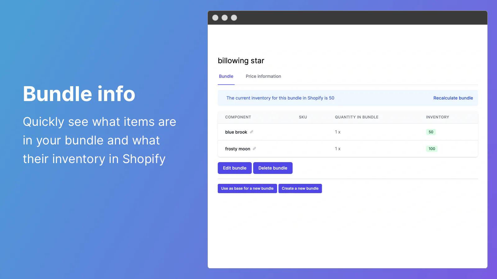 Bundles.app ‑ Inventory Sync Shopify App
