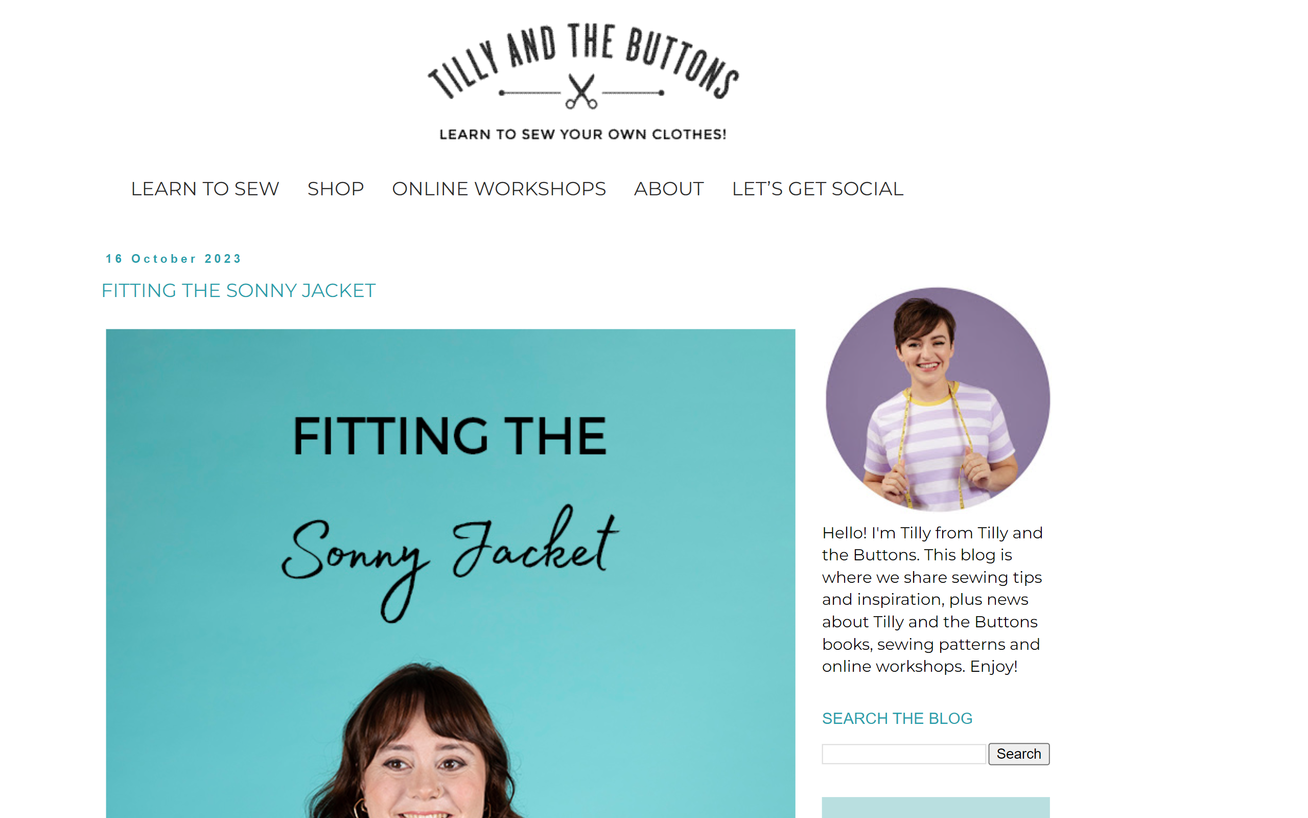 Tolly and The Buttons sewing blog