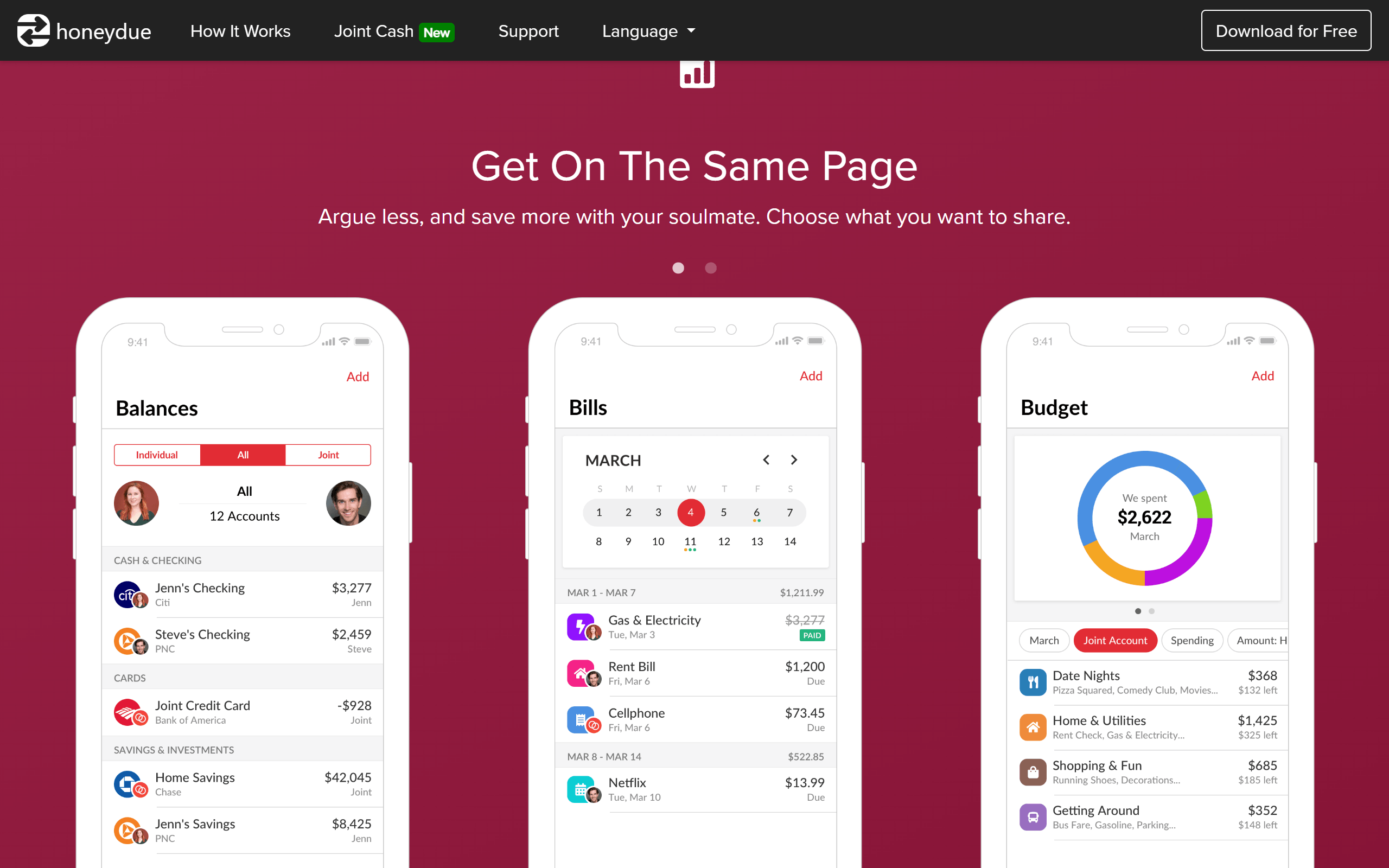 Honeydue budgeting app