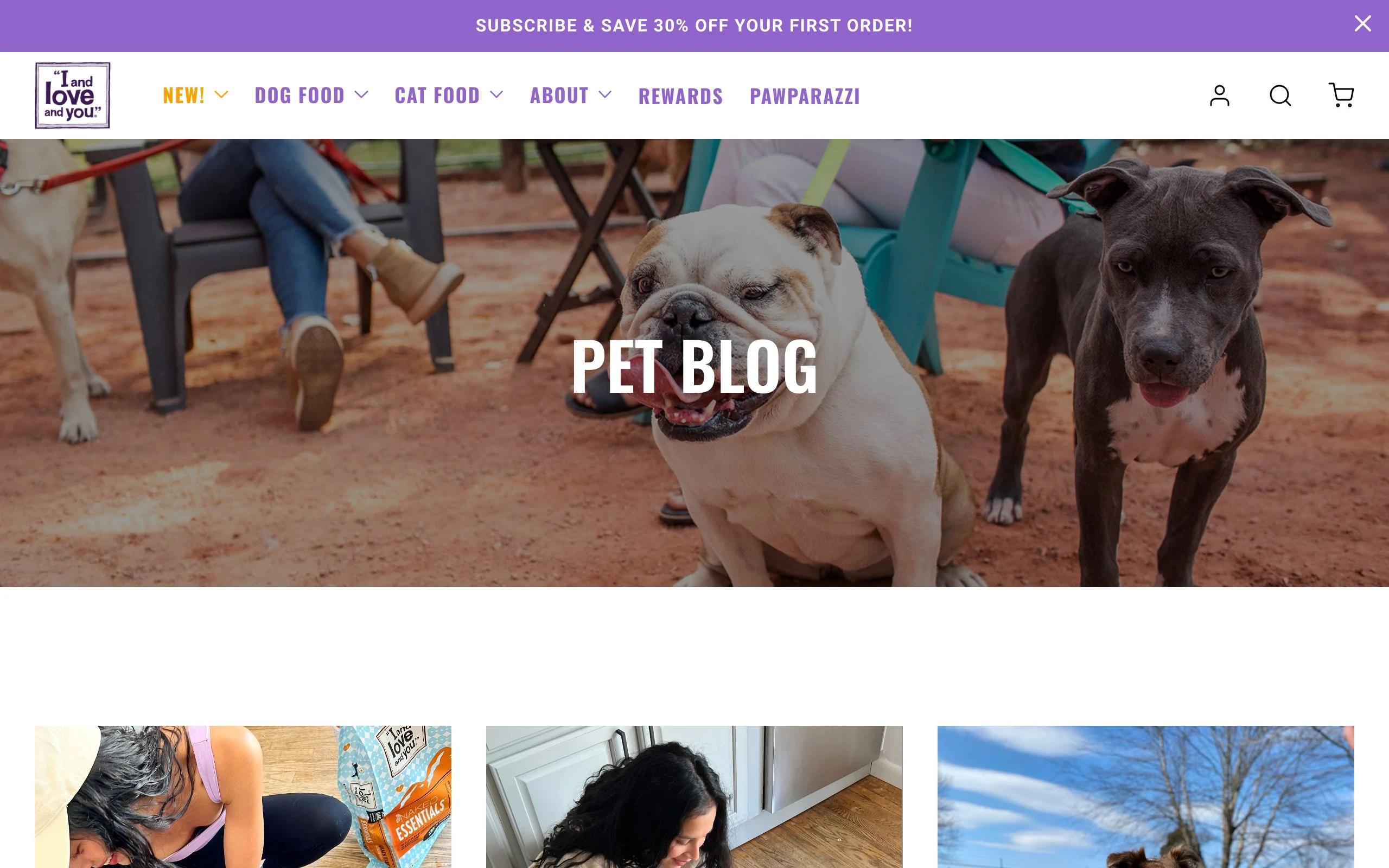 I And Love And You pet blog