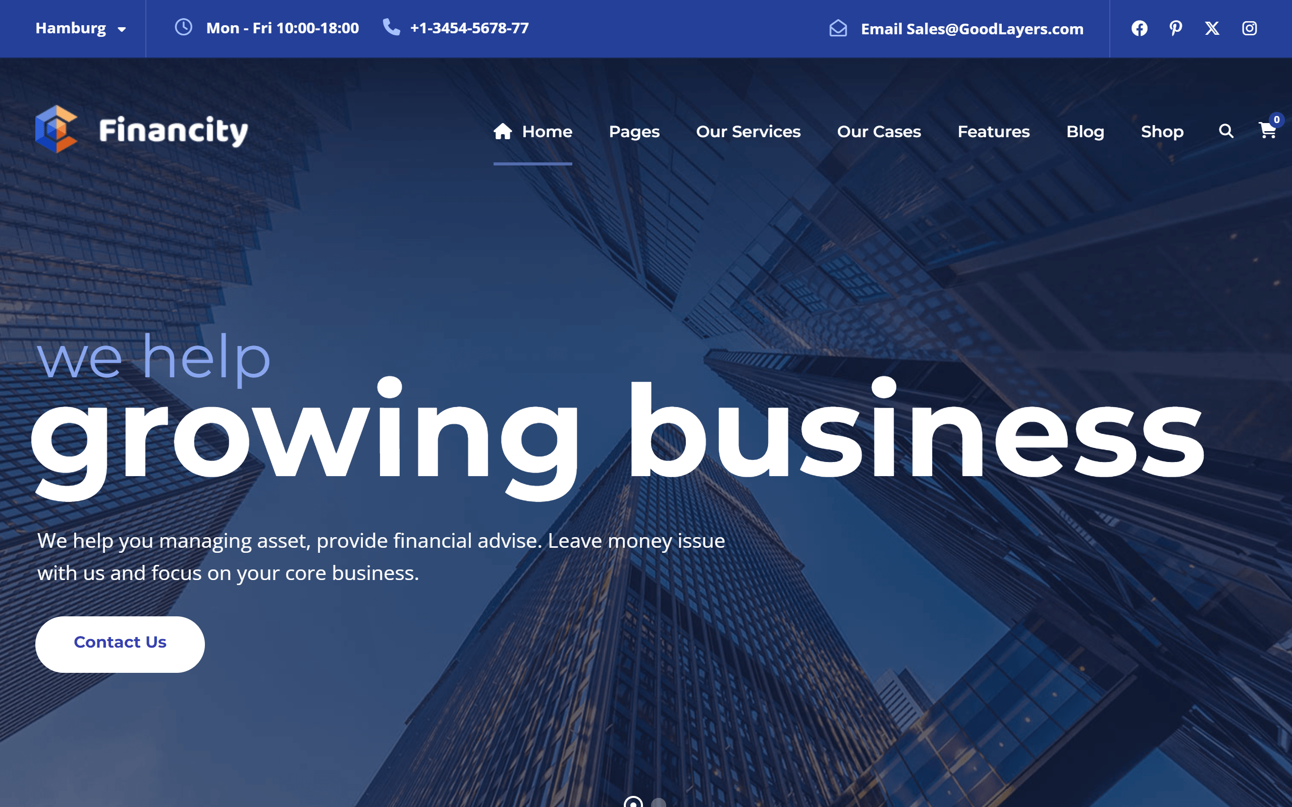 Financity WordPress theme
