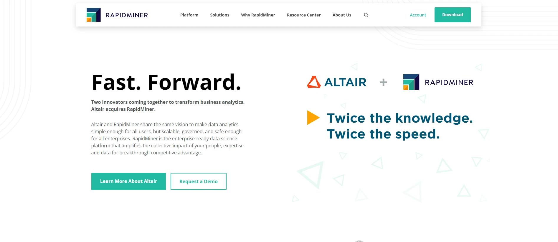 RapidMiner data analytics tool