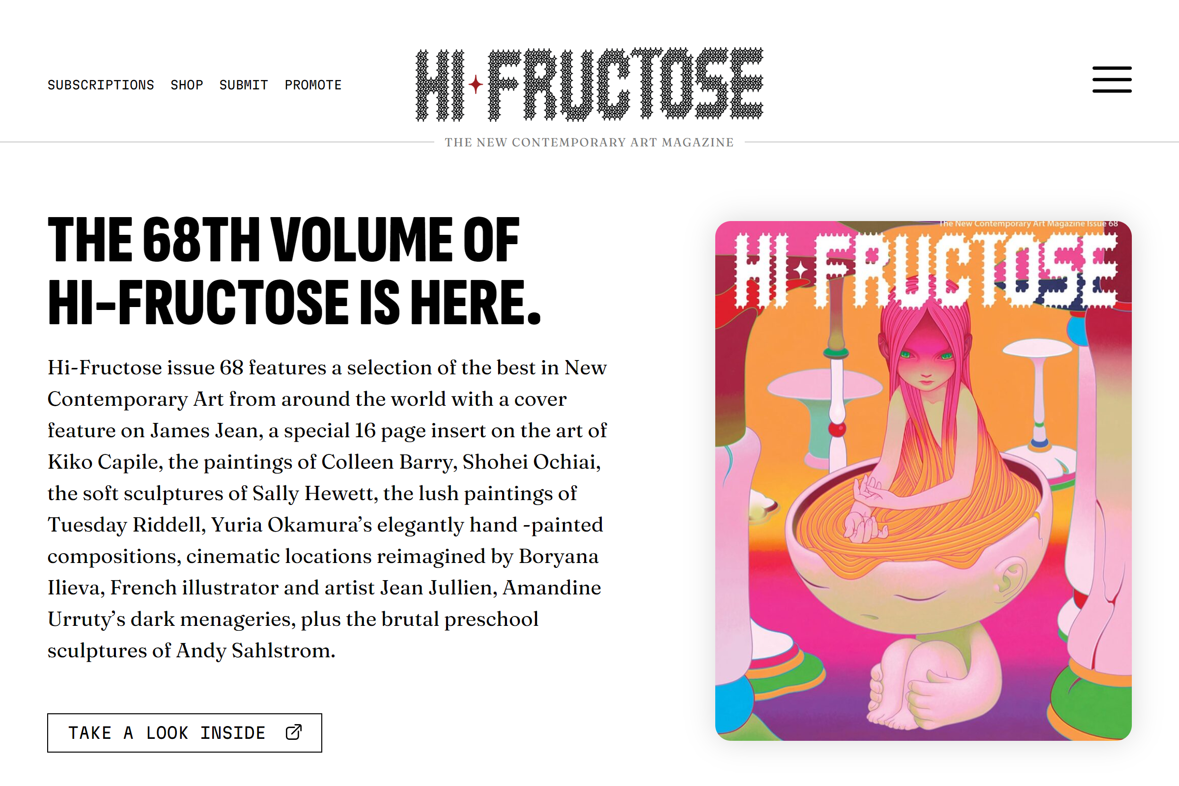 Hi-Fructose art blog
