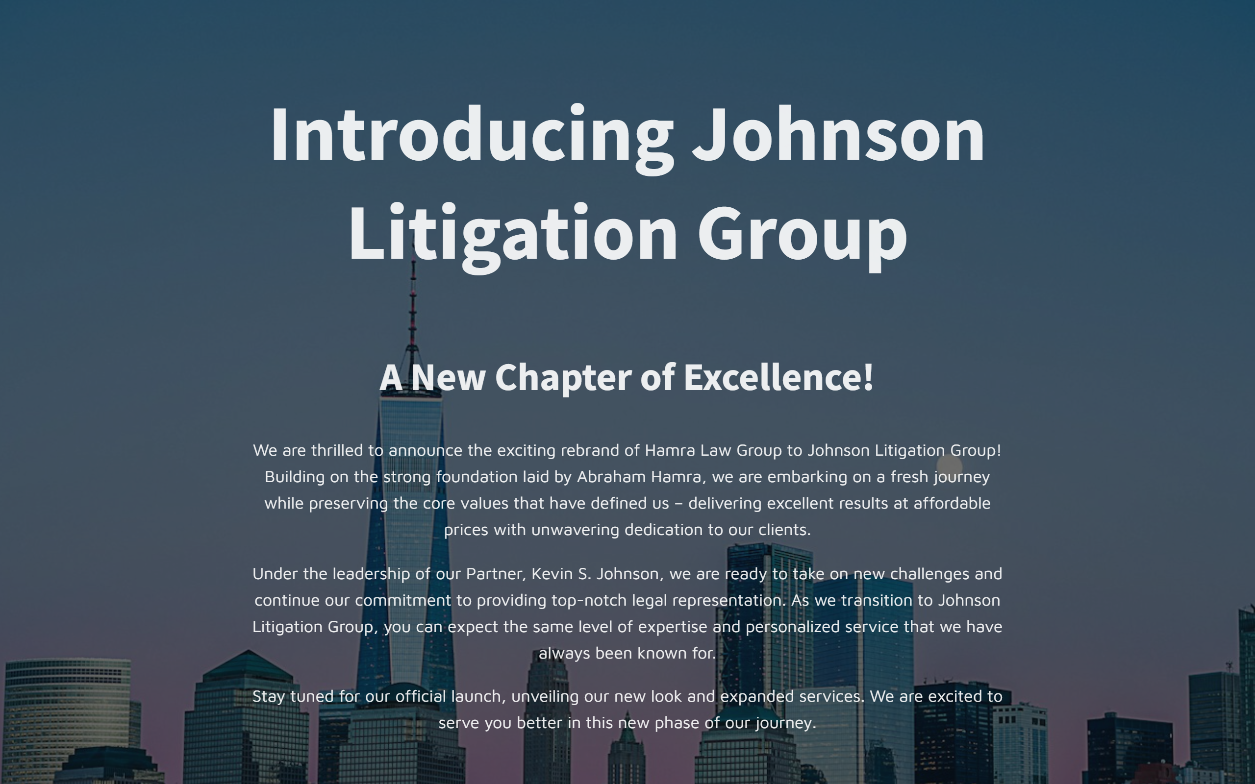 Johnson Litigation Group law firm websites