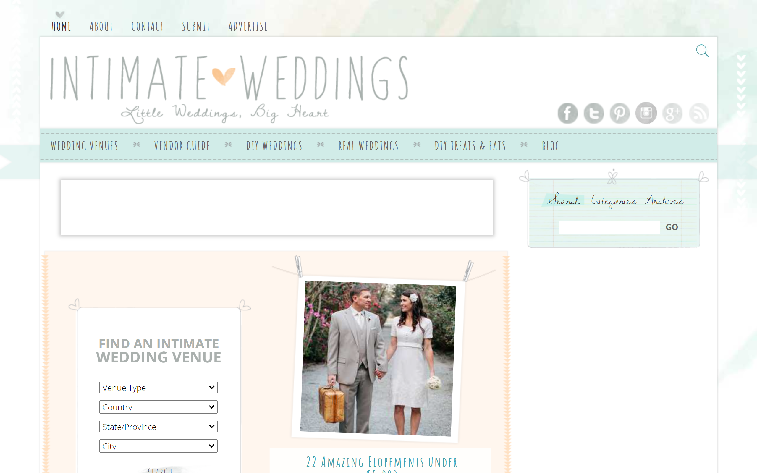 Intimate Wedding Wedding Blog