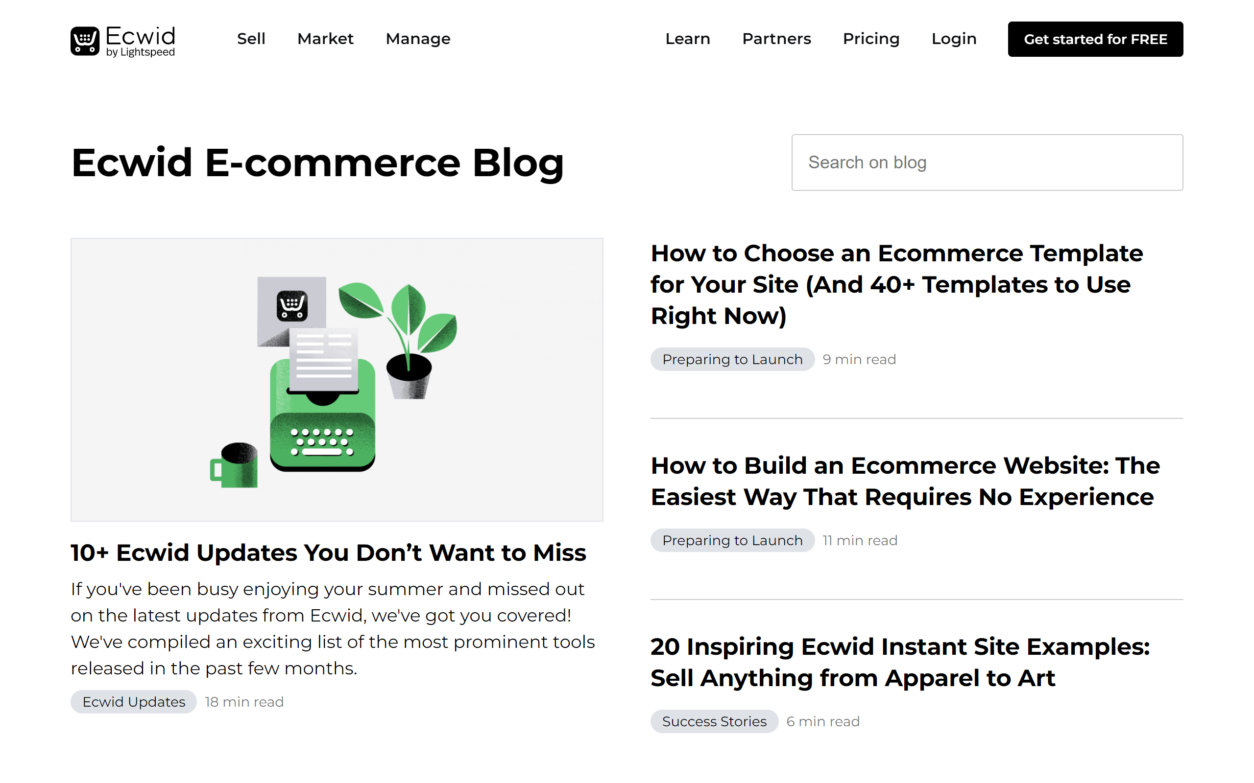 Ecwid Blog eCommerce blog