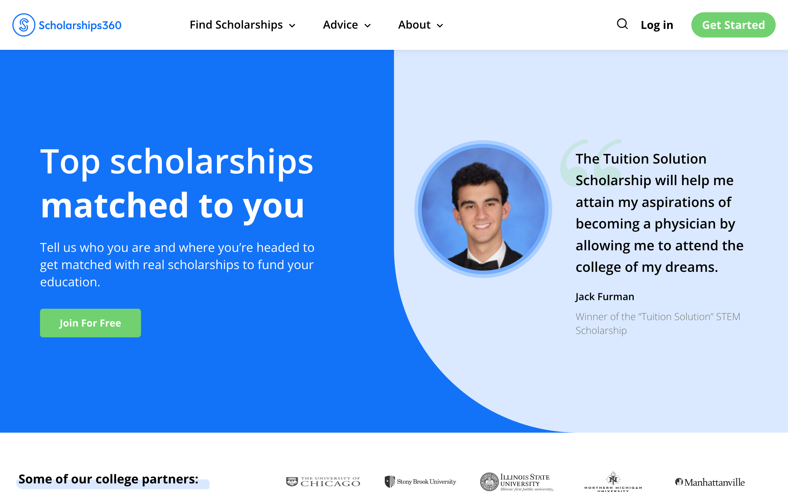 Scholarships360 scholarship website