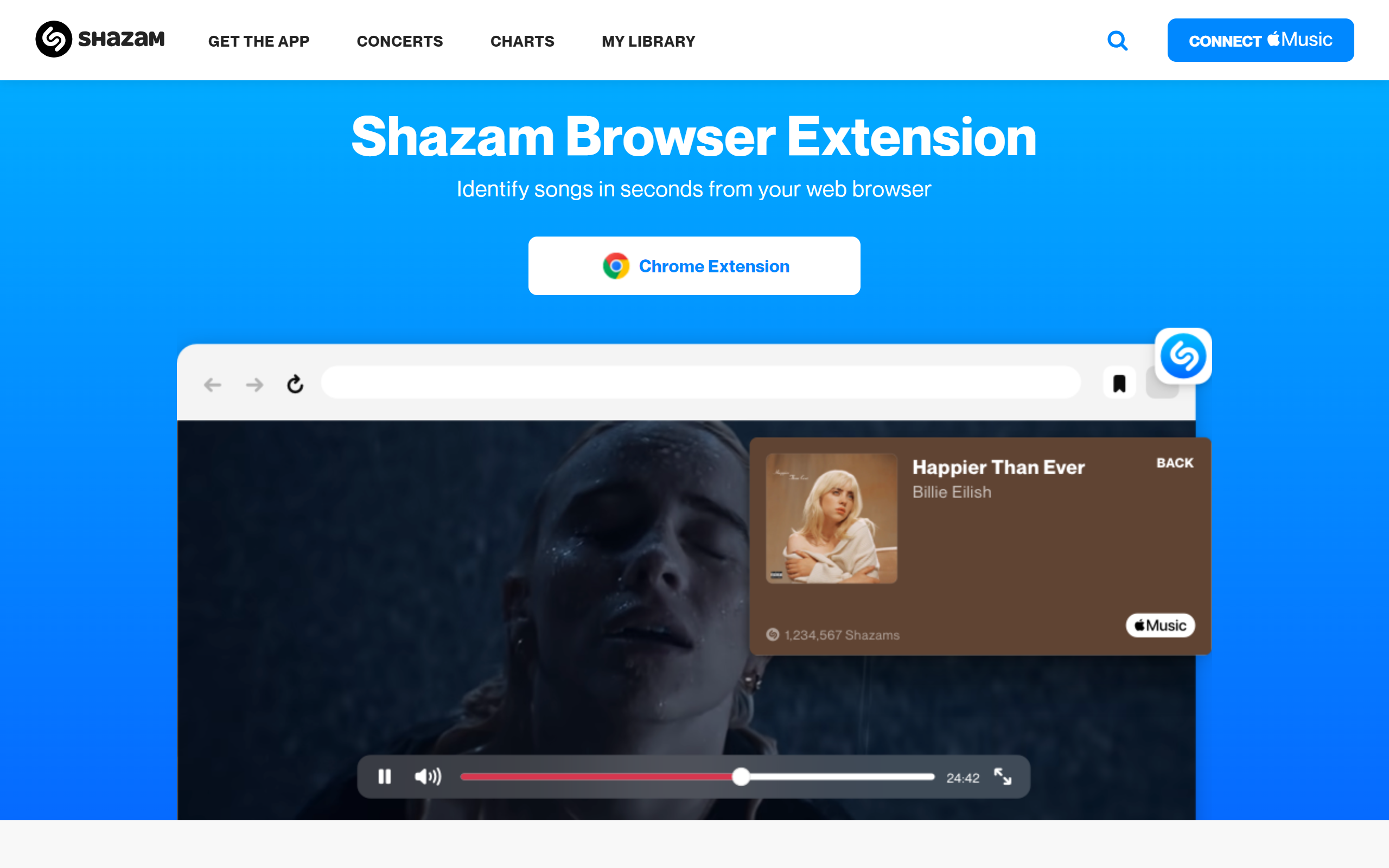 Shazam Music Website