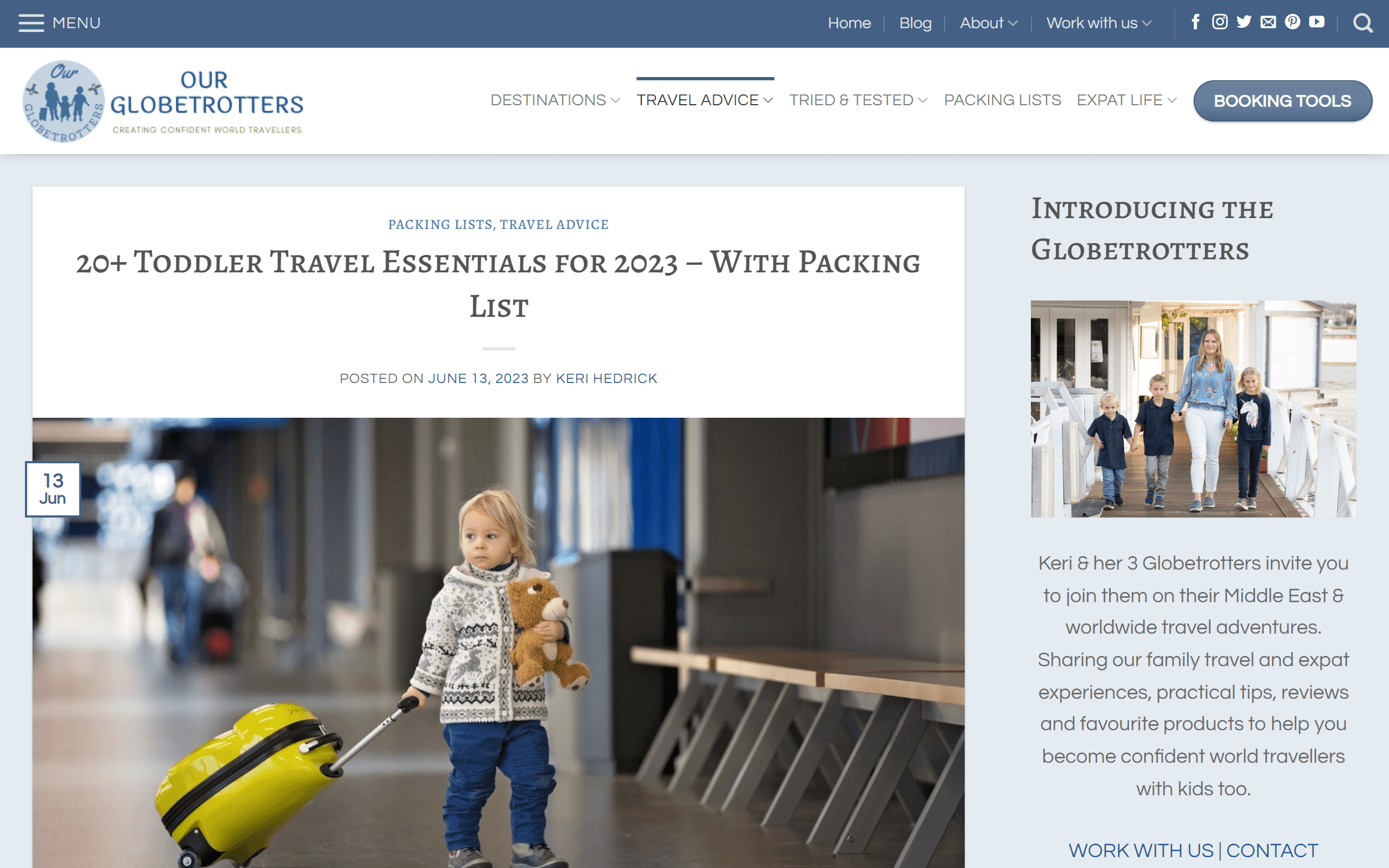 Our Globetrotters travel blog