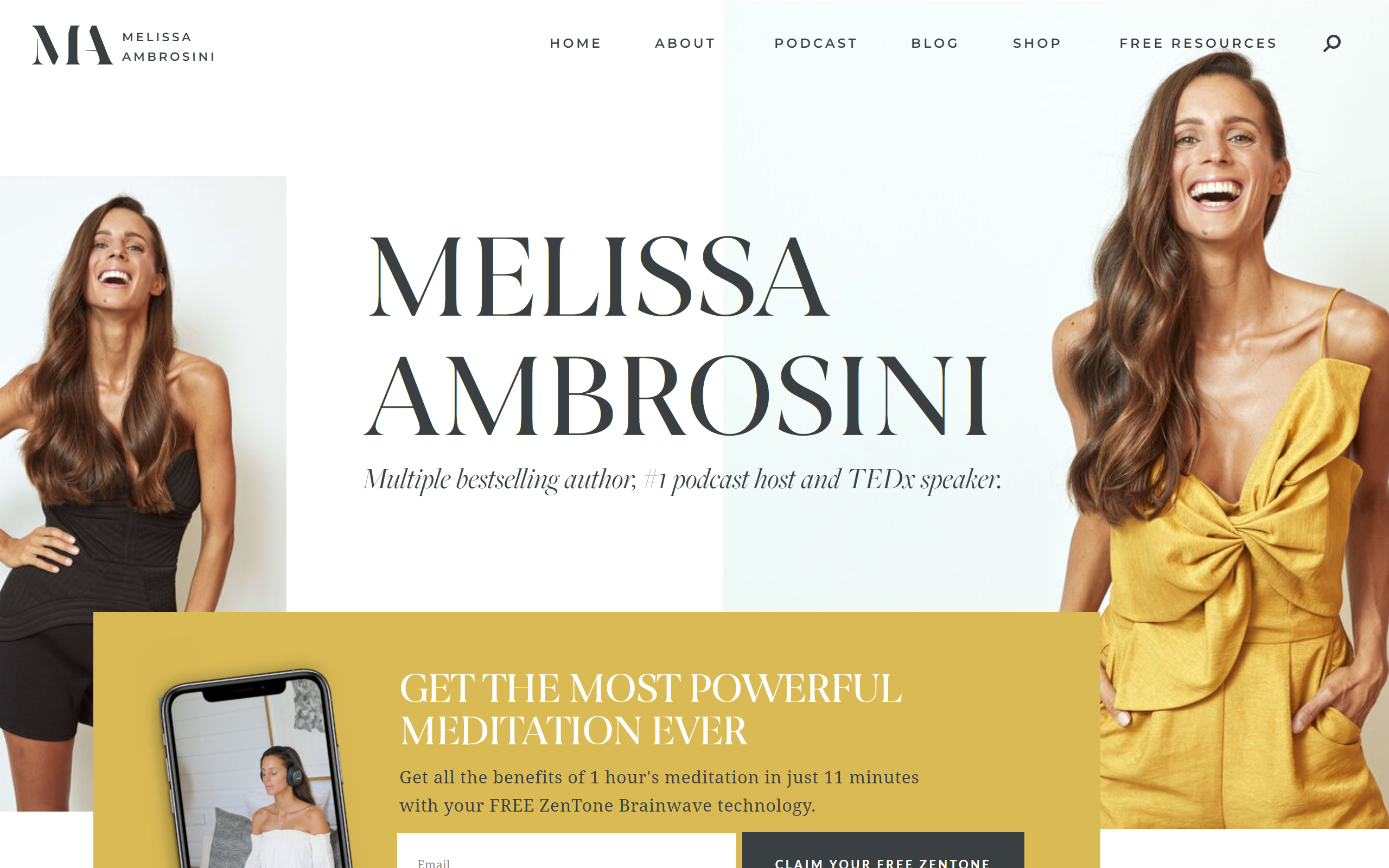 Melissa Ambrosini Coaching Website