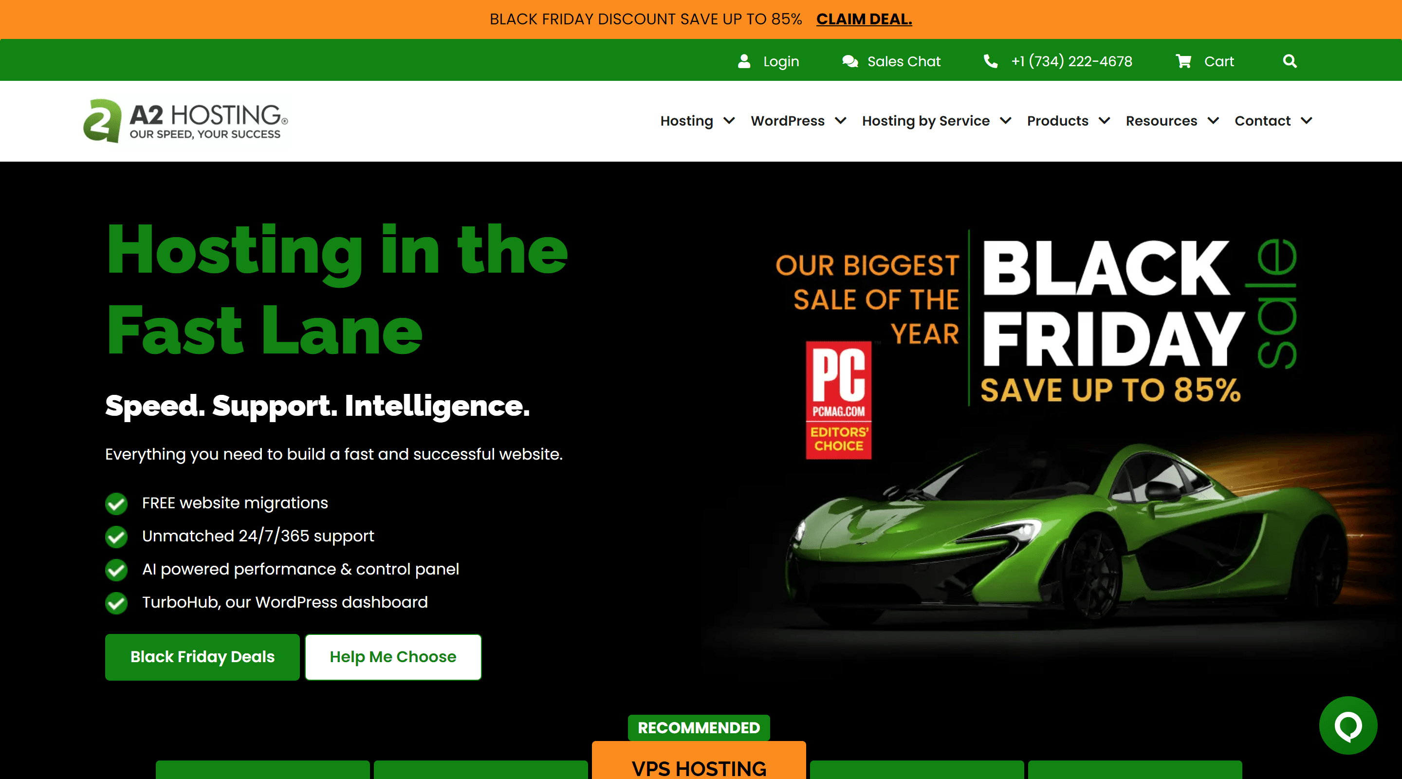 A2 Hosting WordPress Hosting Provider