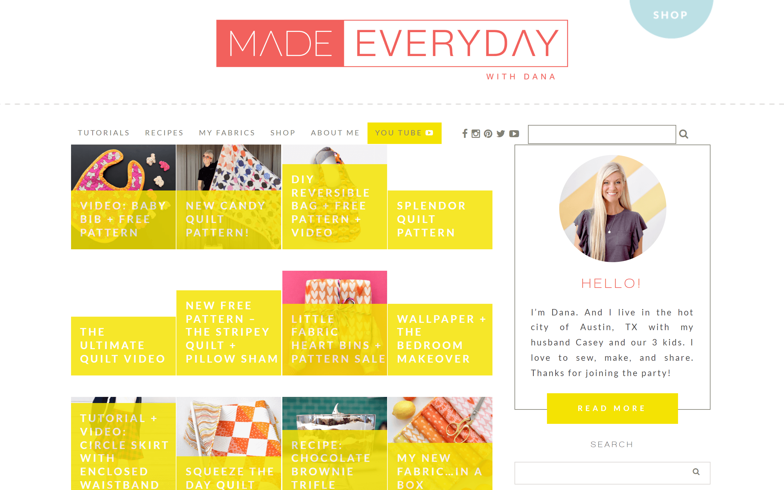Made Everyday with Dana sewing blog