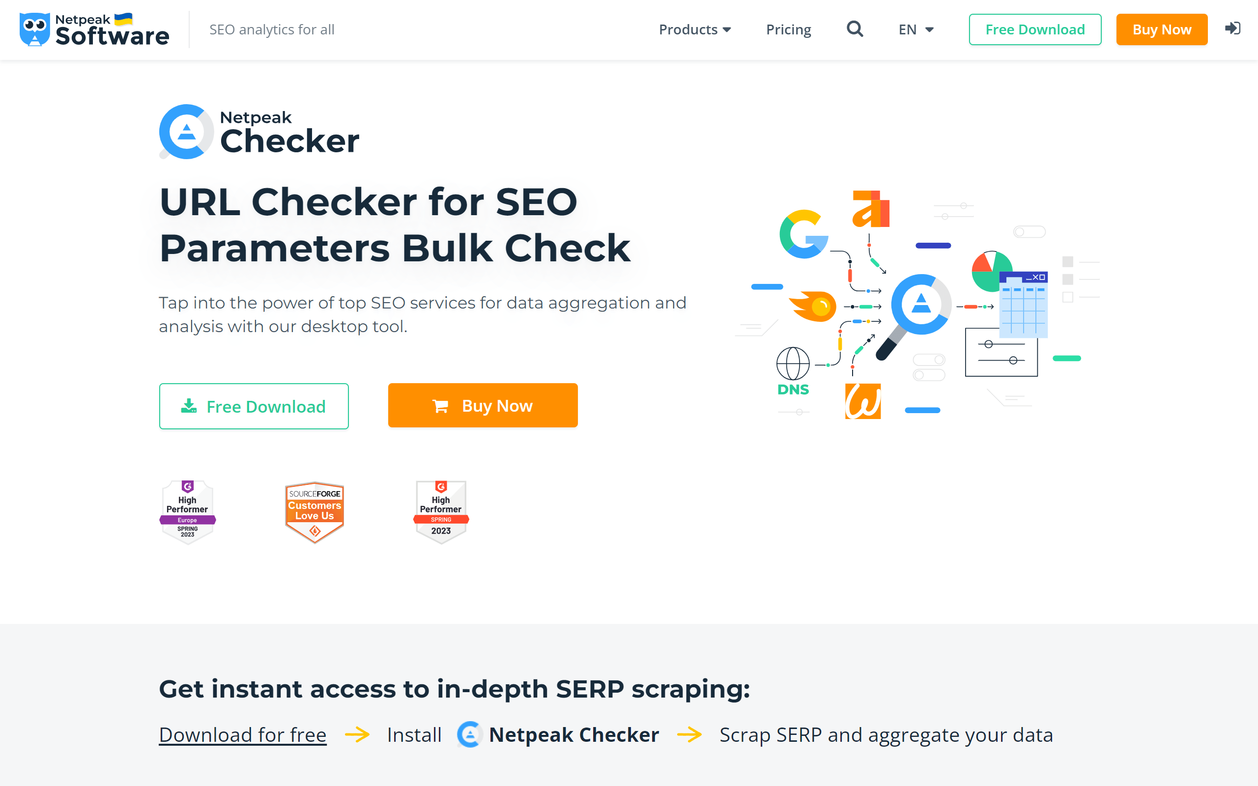 Netpeak Checker Competitor Analysis Tool