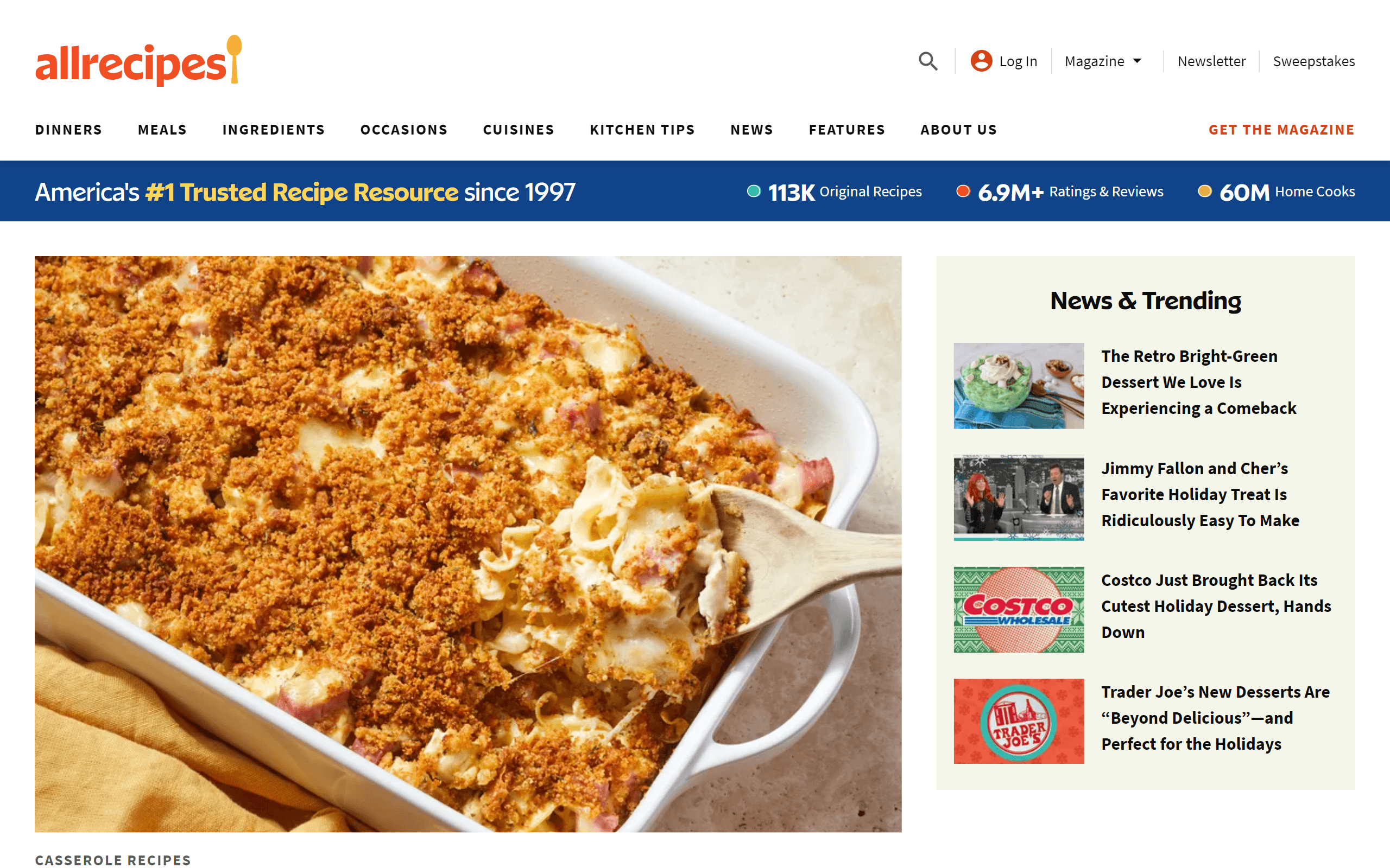 Allrecipes Recipe Websites