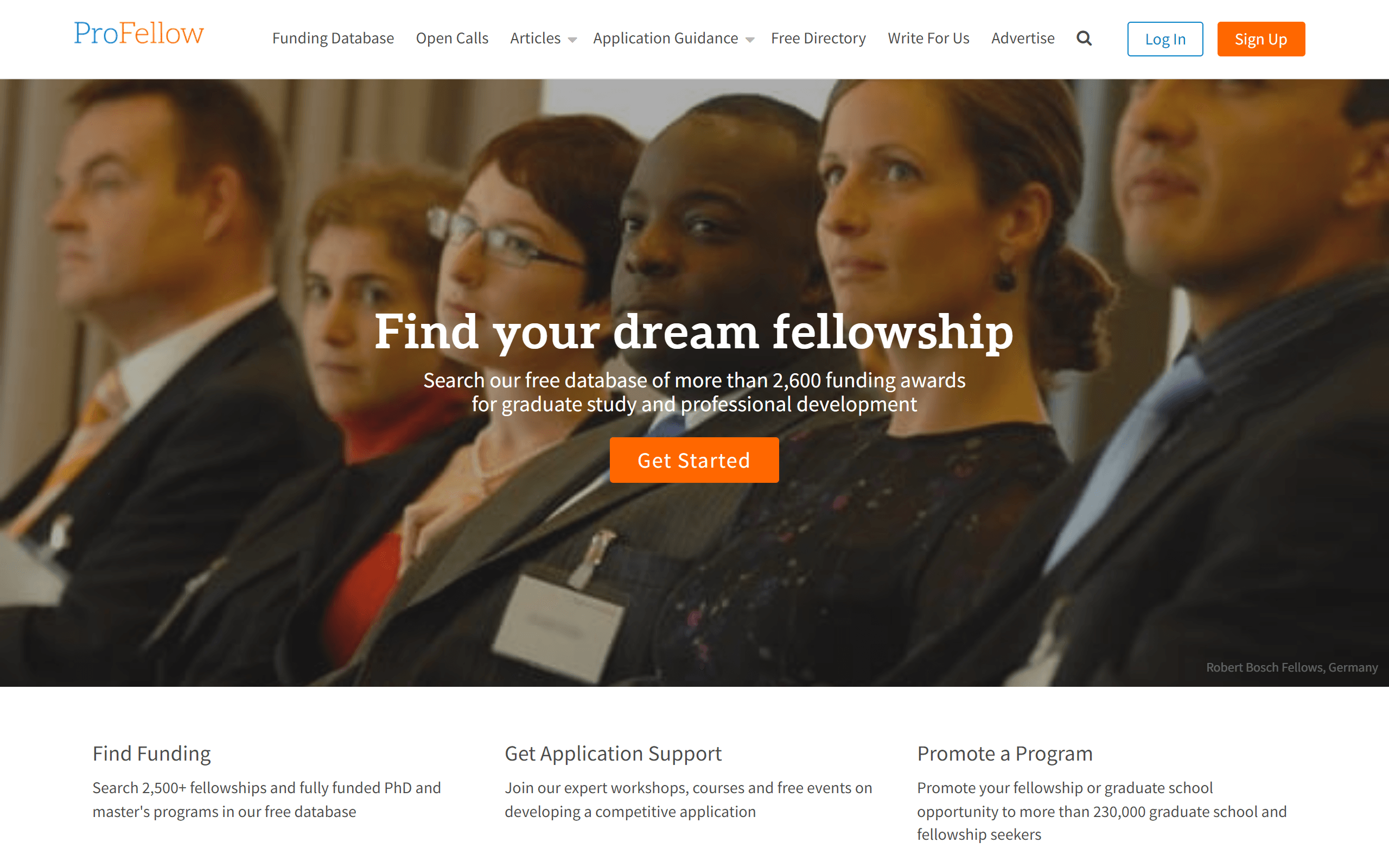 ProFellow scholarship website