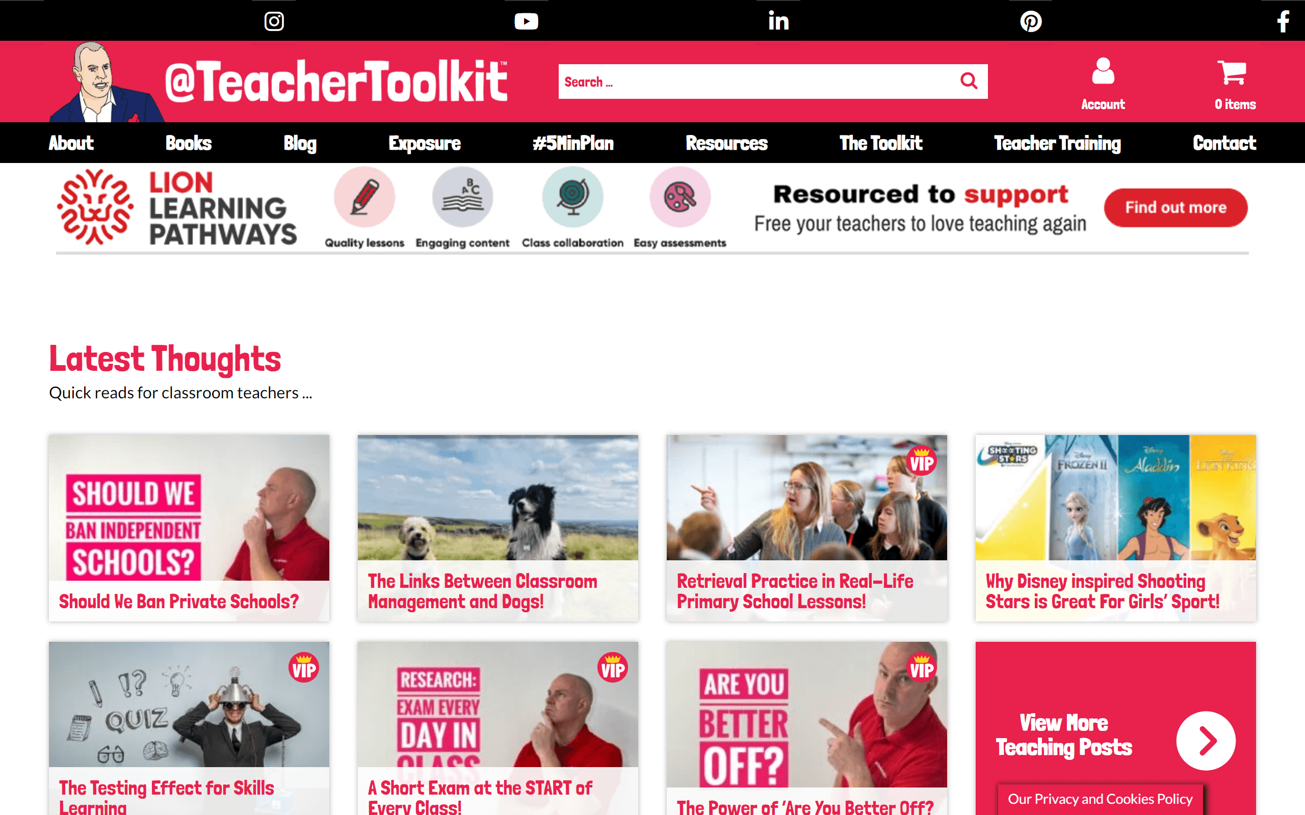 Teacher Toolkit teacher blog