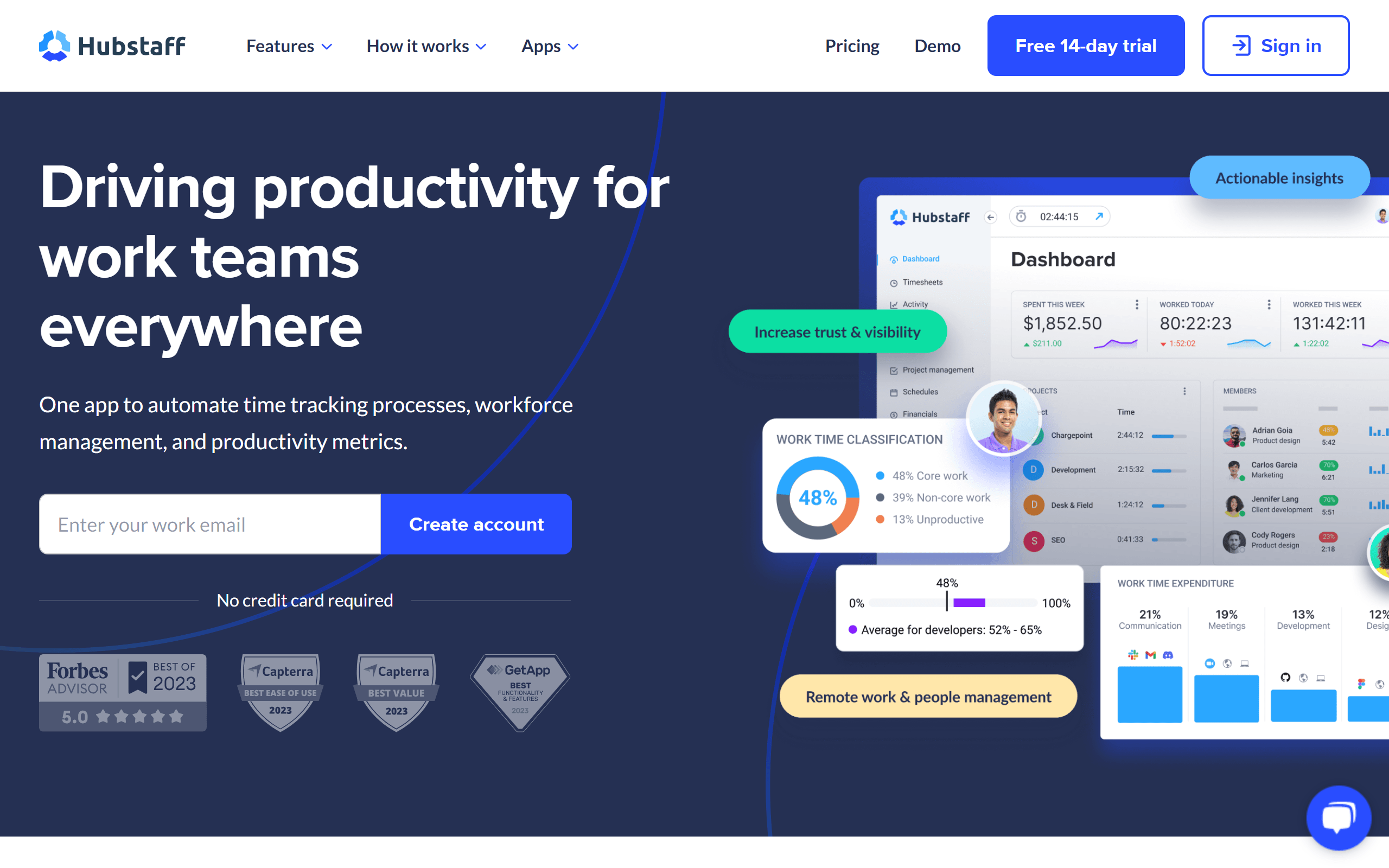 Hubstaff time tracking tool