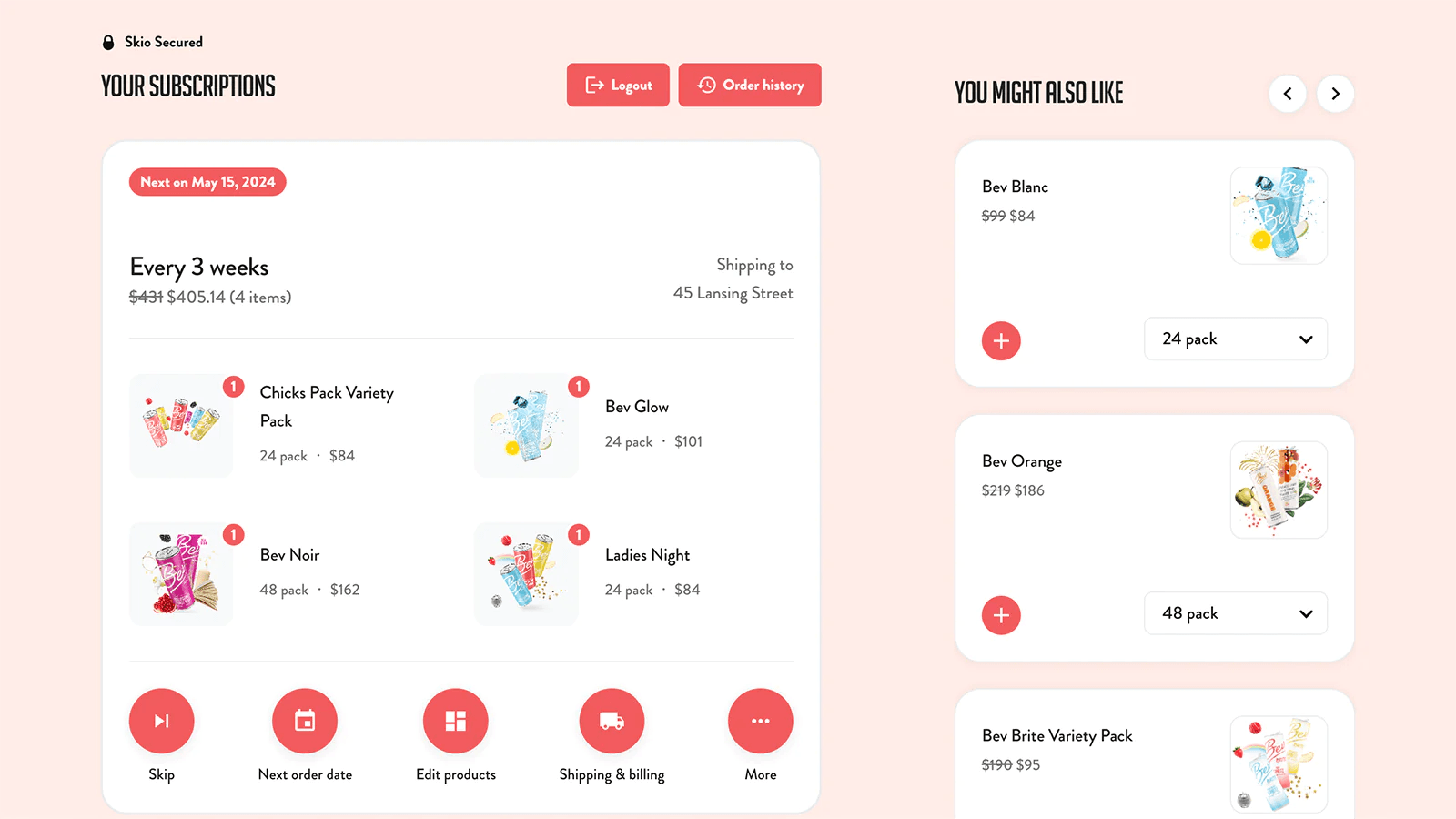 Skio Subscriptions (YC S20) app