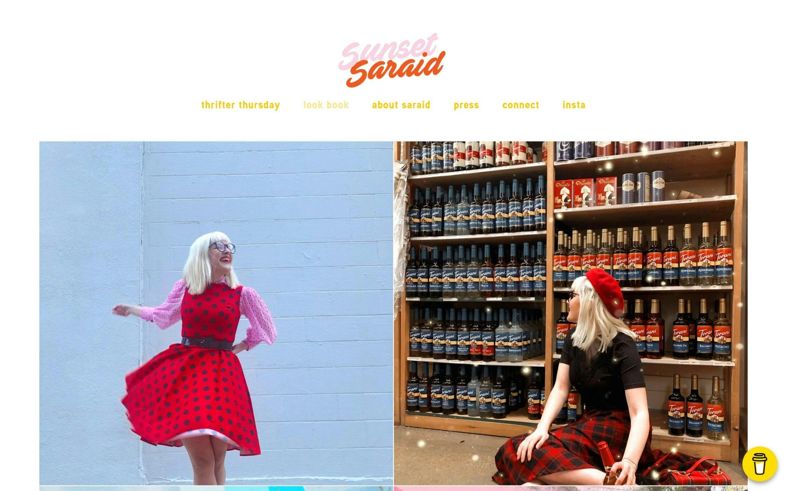 Sunset Saraid thrift fashion blog