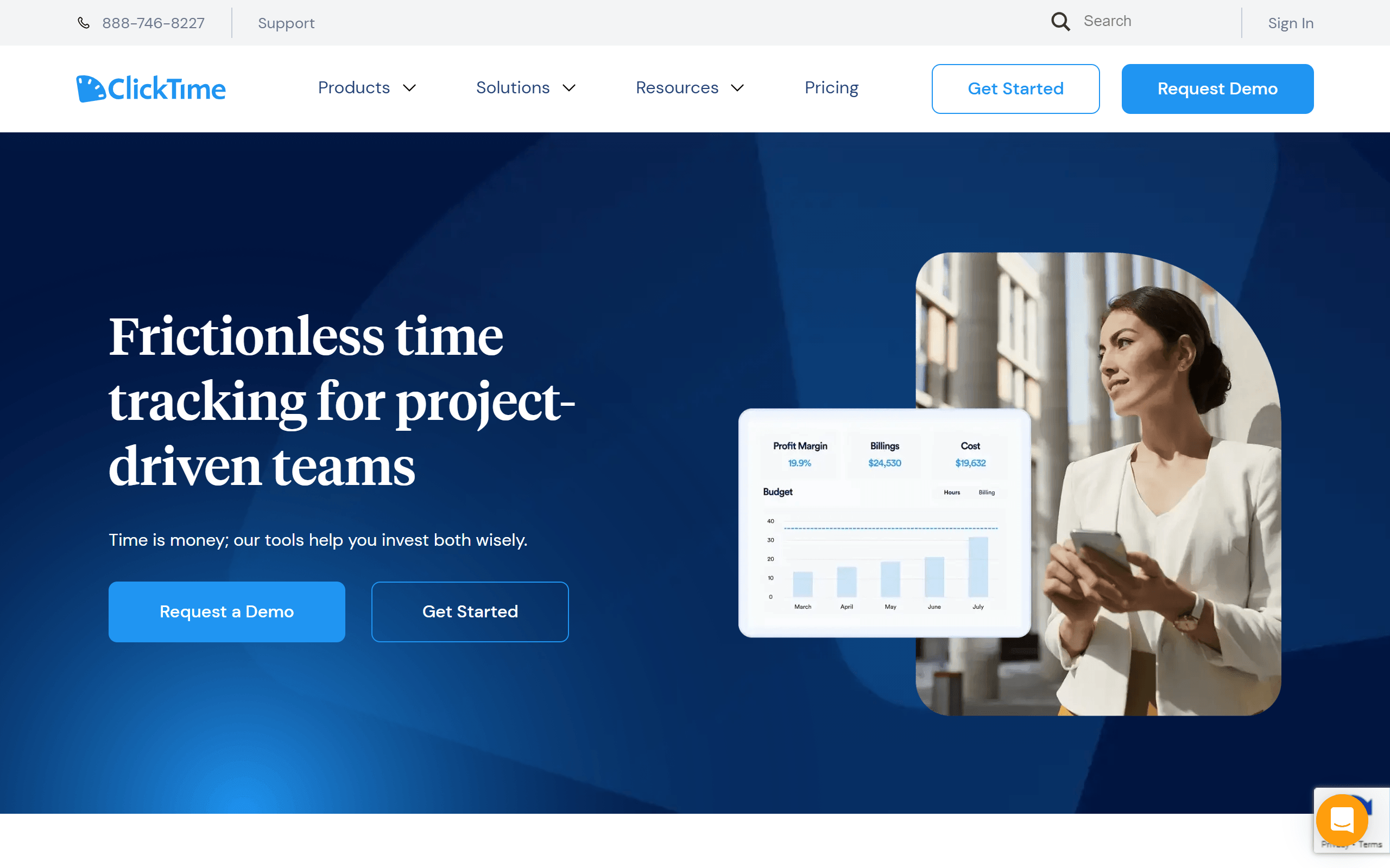 ClickTime time tracking tool