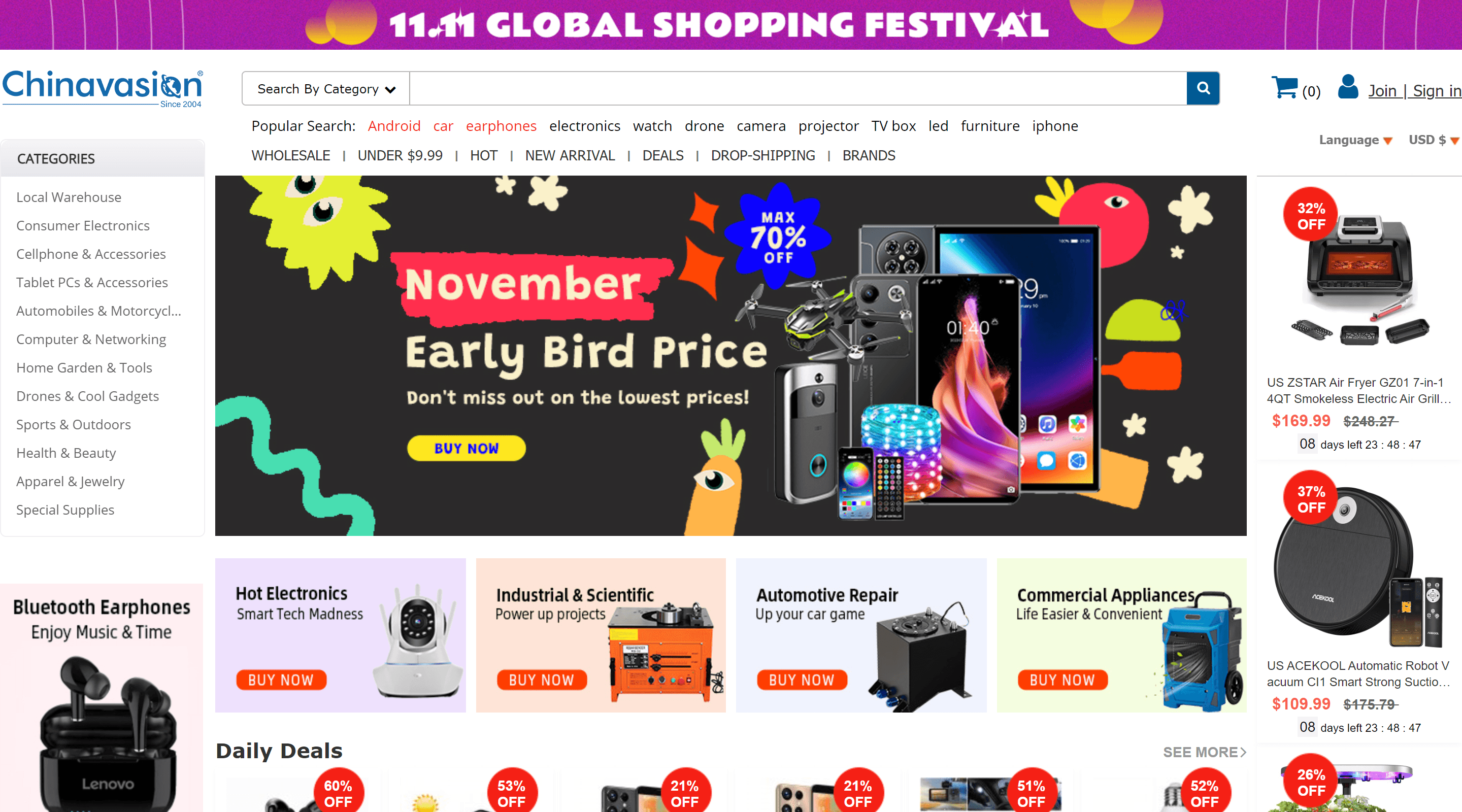 Chinavasion Wholesale Website