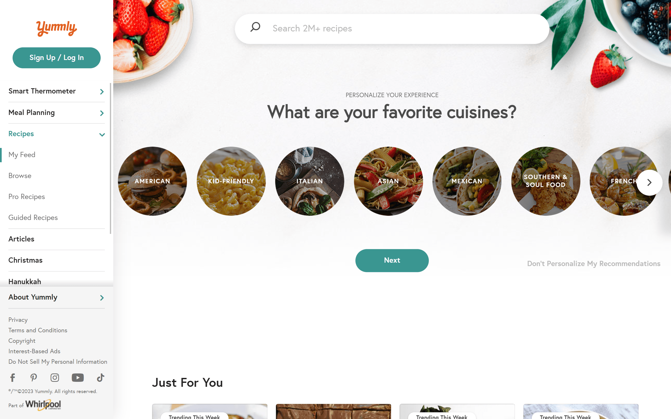 Yummly Recipe Websites