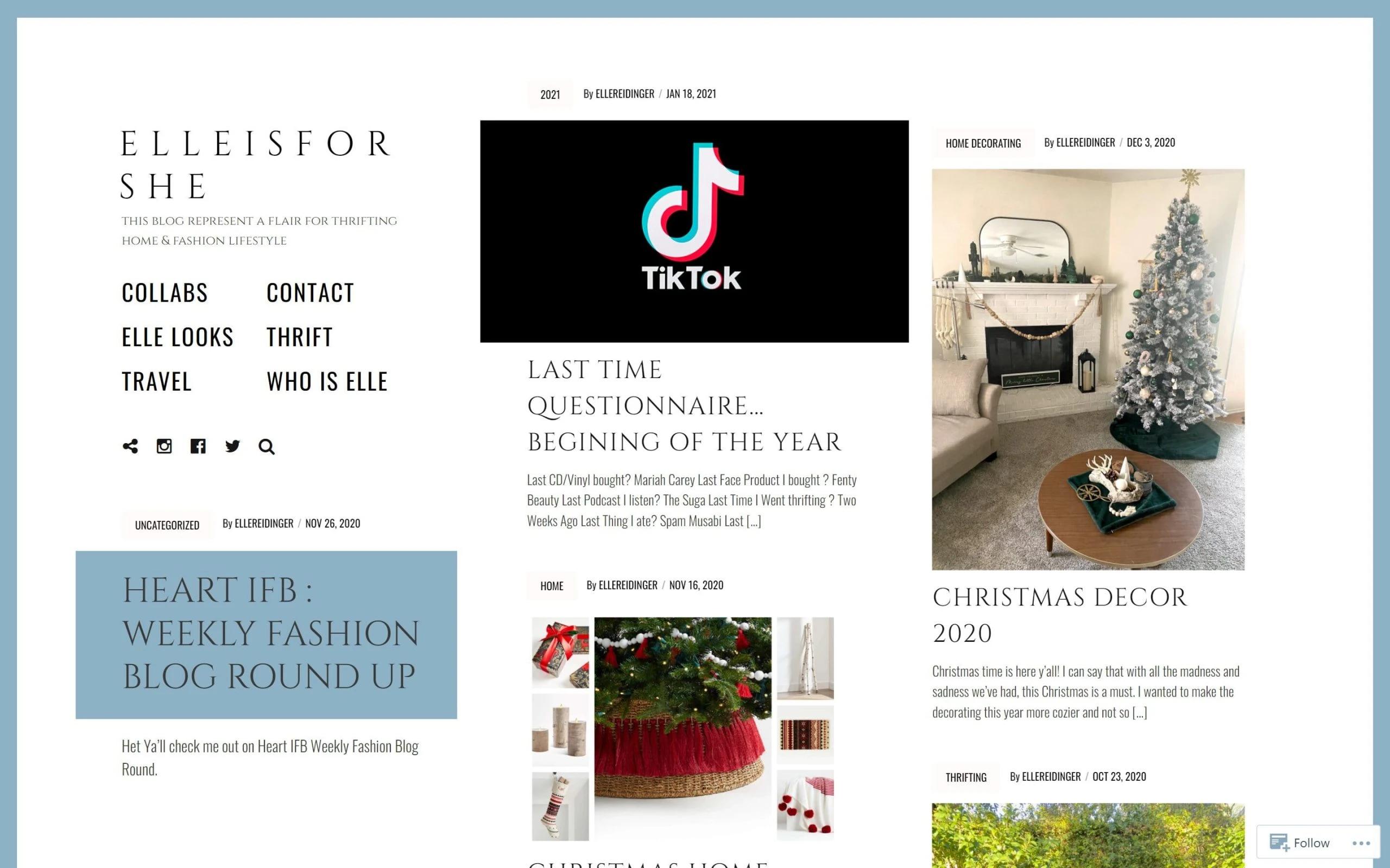 Elleisforshe thrift fashion blog